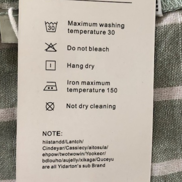 Yidarton striped cool sage Tunic Shirt. - Picture 9 of 11